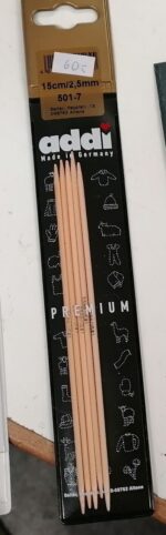 Double pointed knitting needles Bamboo 2,5 mm