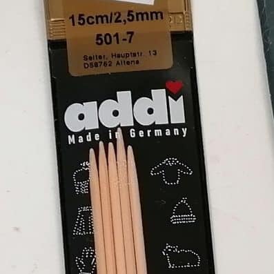 Double pointed knitting needles Bamboo 2,5 mm